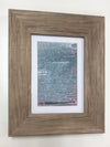 Art - Blue w/ Light Wood Frame - Small - CLEARED 8" X 10"
