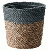Basket - Woven Grass w/ Grey Stripe