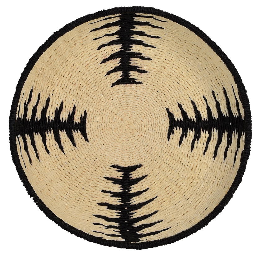 Art - Tamasa Medium Seagrass Basket Cream & Black