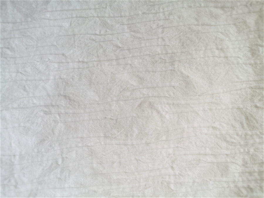 Duvet Set - King White w/ Embossed Coral