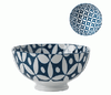 Bowl - Blue Geometric Medium