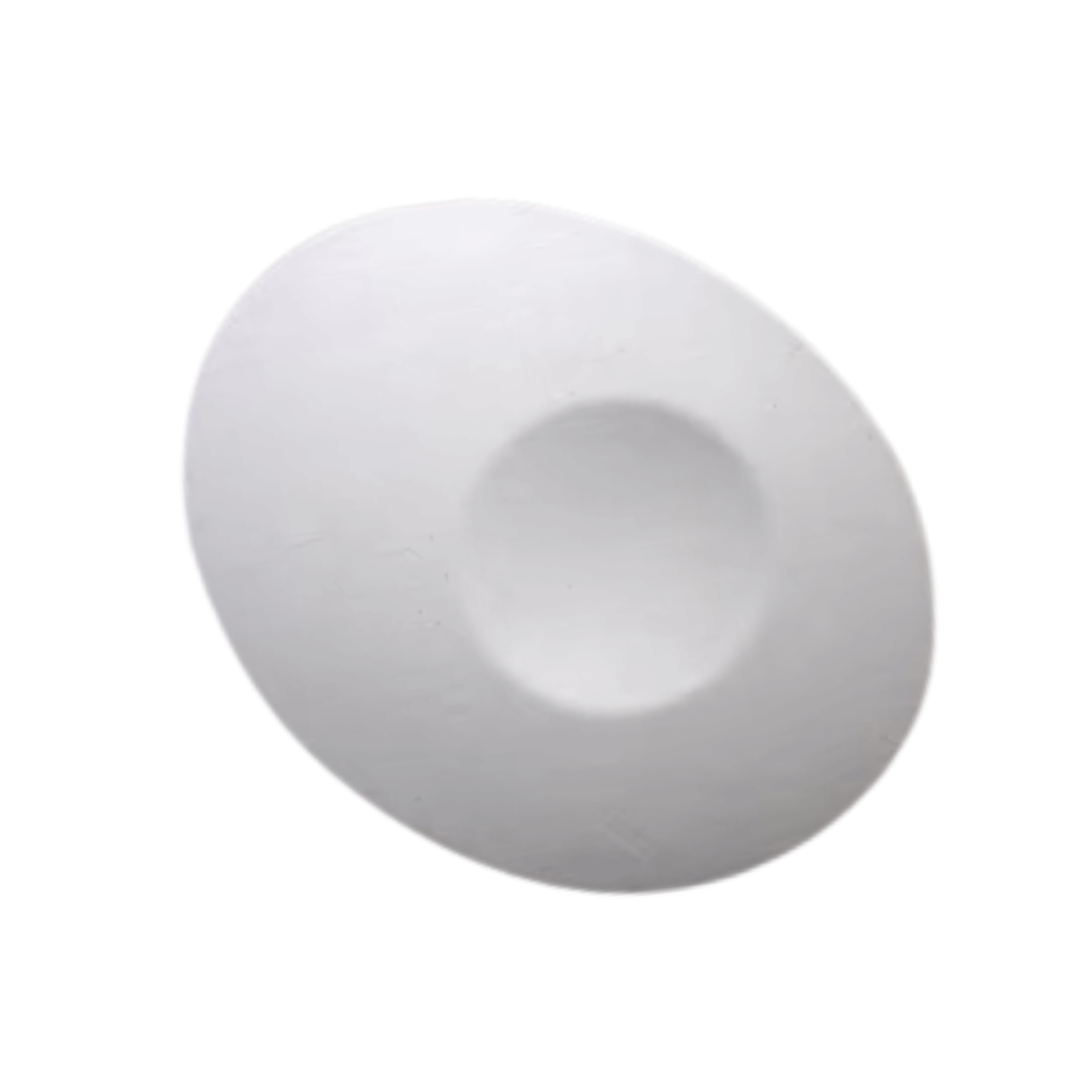 Oval Woven Matte White