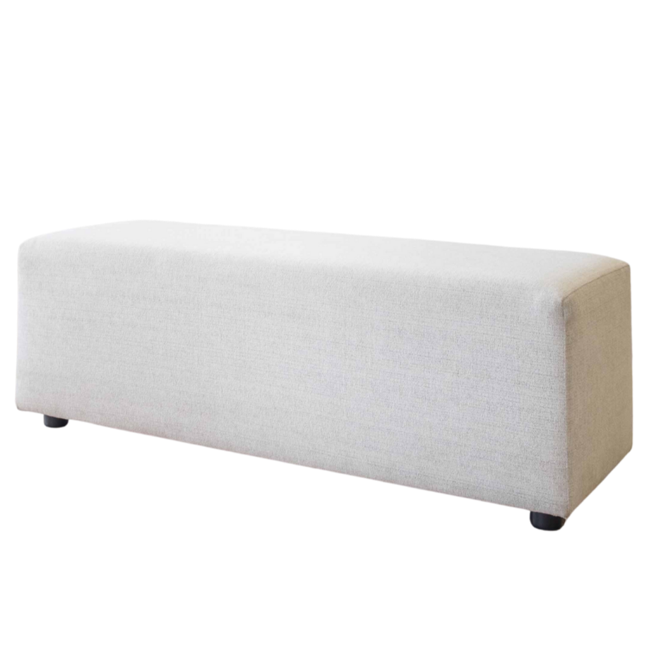 Bench - Textured White Weave