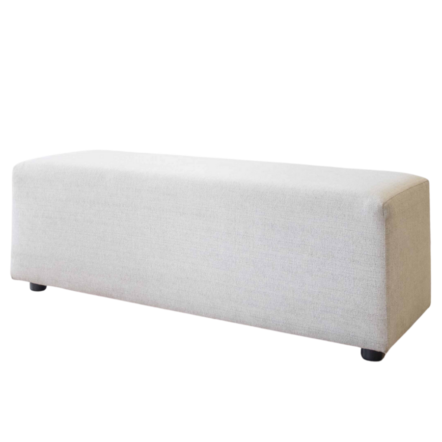 Bench - Textured White Weave