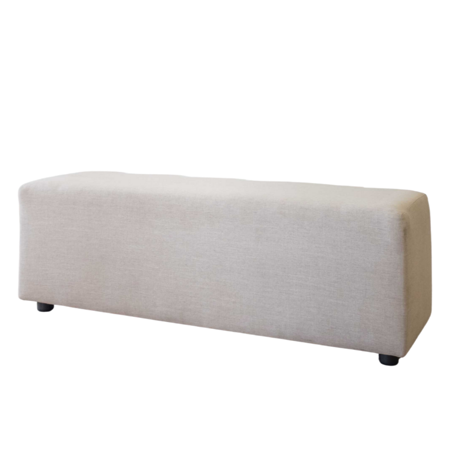 Bench - Cream Fabric - 19x53