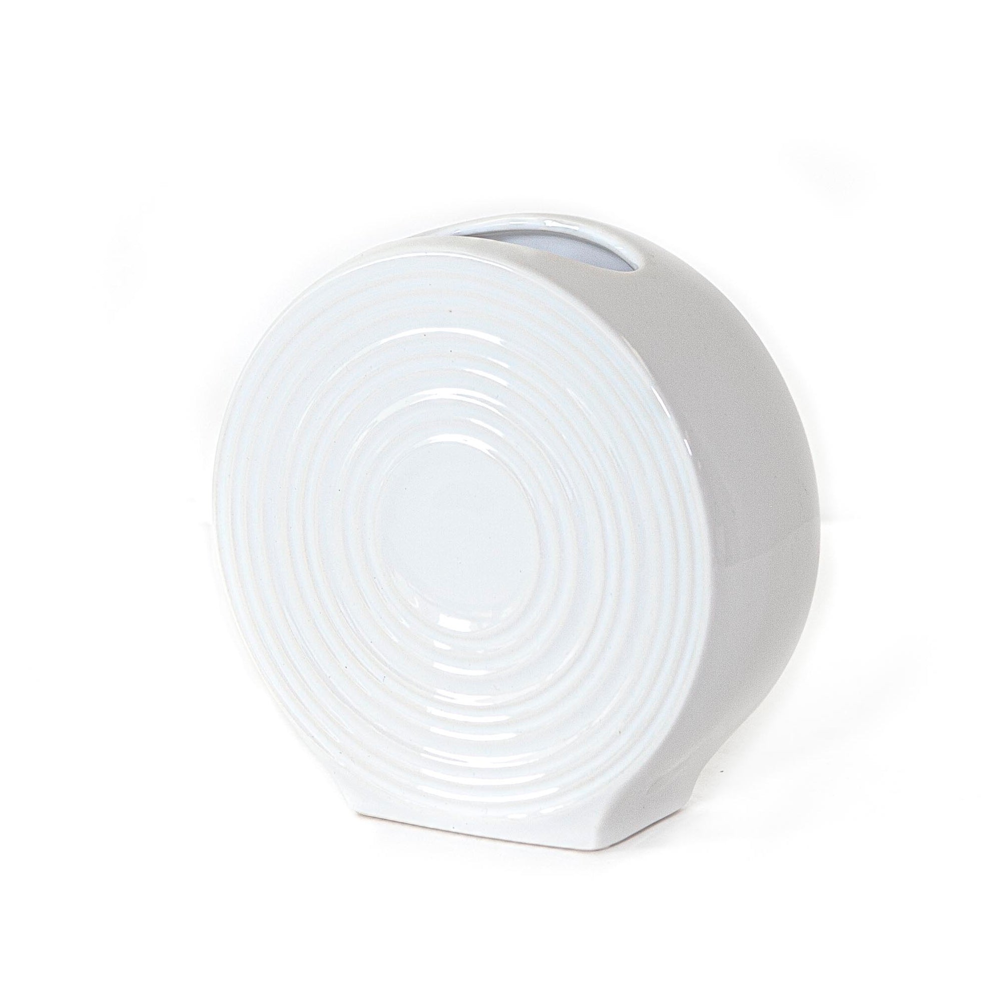 Tall Spin Vase White Vase