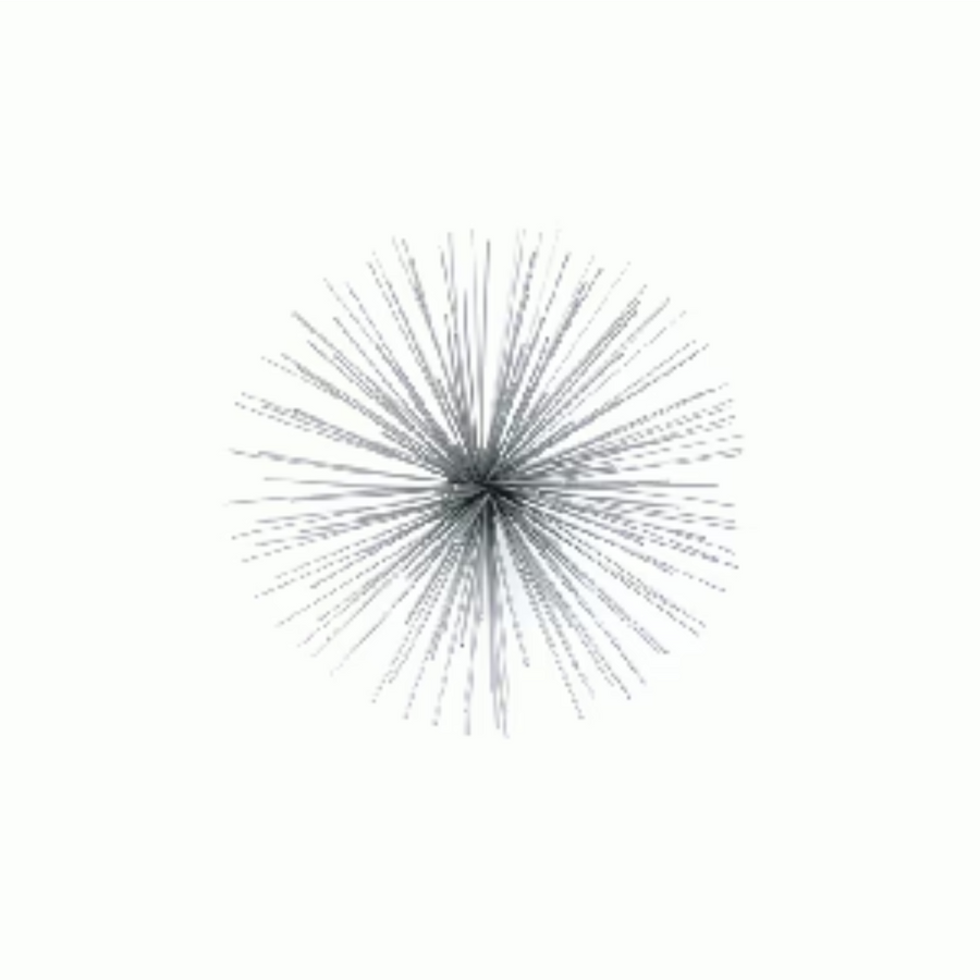 Wall Art - Spike Pod Large Silver