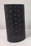 Candle Holder - Black Square Cutouts