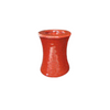Candle Holder - Short Concave Red