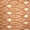 18x18 - Pattern Small Red Leaves on Beige