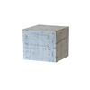 End Table - Pedestal - Box Crate 15x17 White Wash
