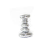 Tall 5 Stacked Stones Chrome