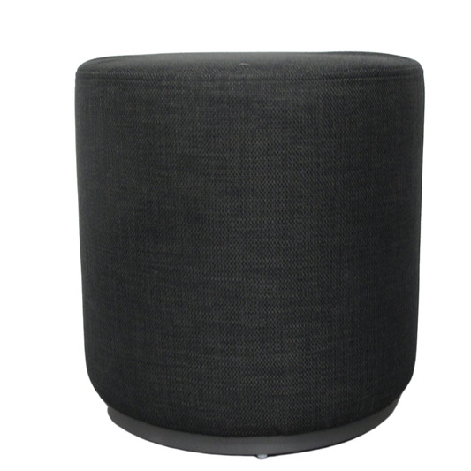 Pouf - Marshmallow Black Charcoal