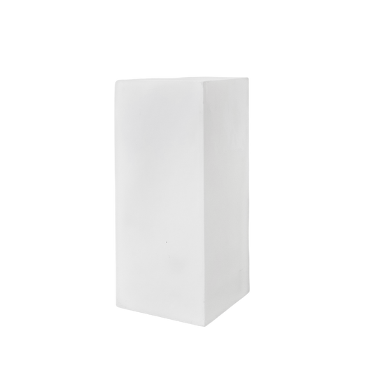 End Table - Pedestal - Medium Fiberglass White