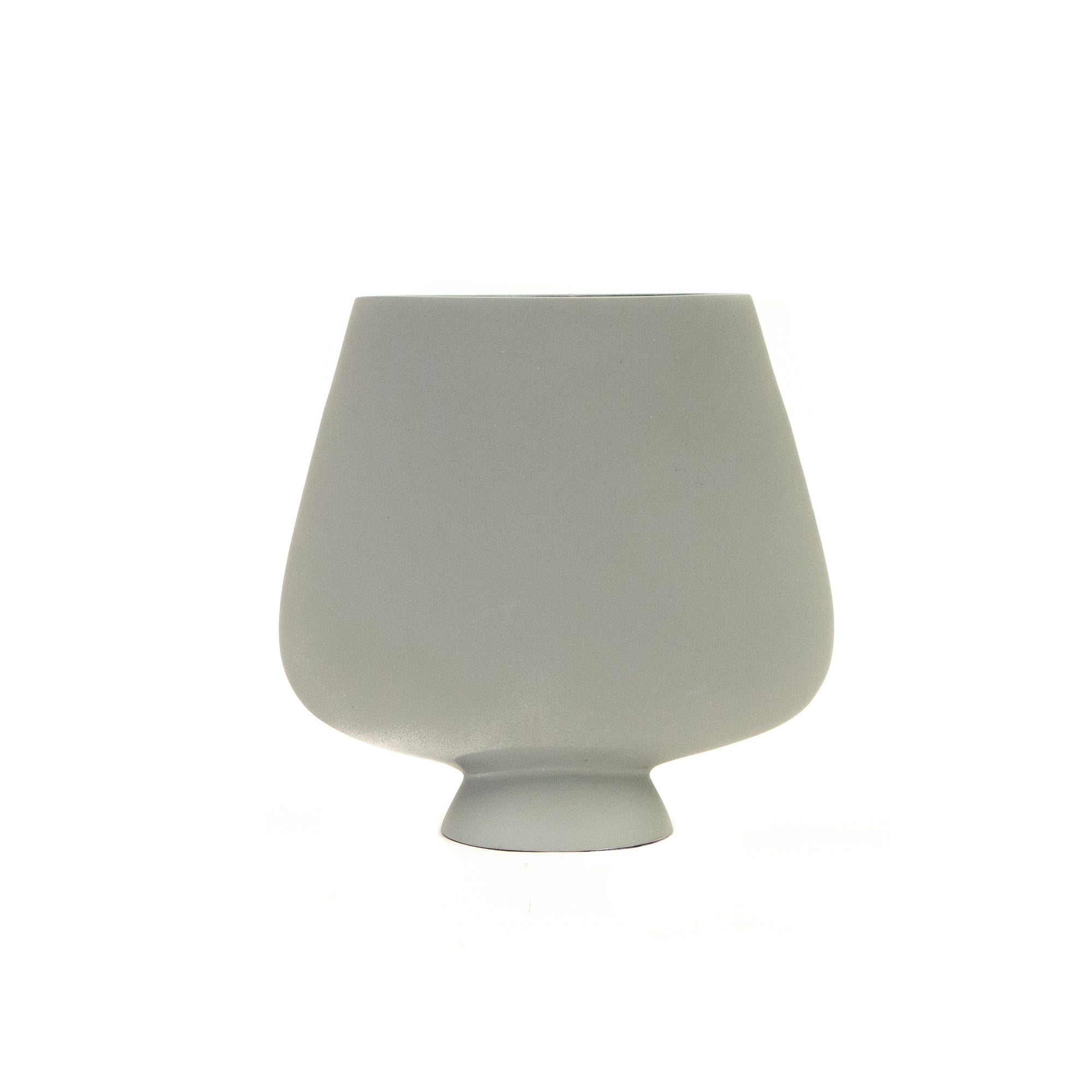 Spade Flat Grey Vase