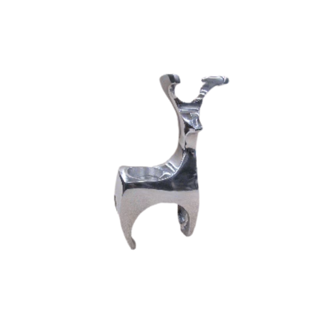 Candle Holder - Deer Angular Chrome