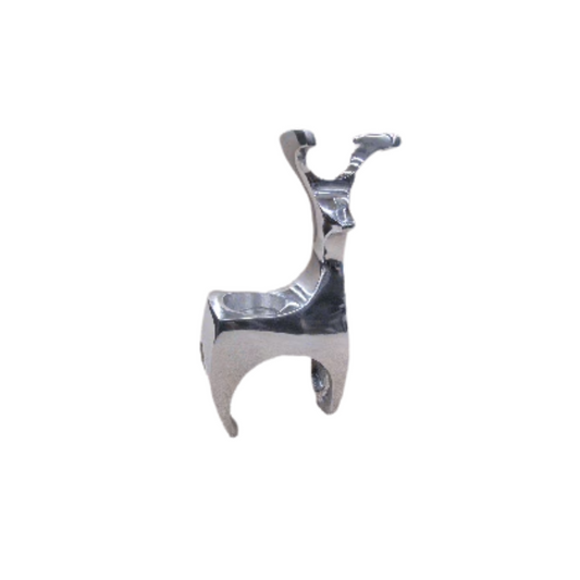 Candle Holder - Deer Angular Chrome