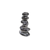 Candle Holder - Stacked Stones Chrome