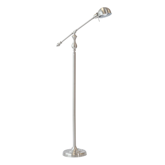 Floor Lamp - Adjustable Arm Fancy Brushed Nickle