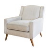 Accent Chair - Flynn Light Grey Flared Leg
