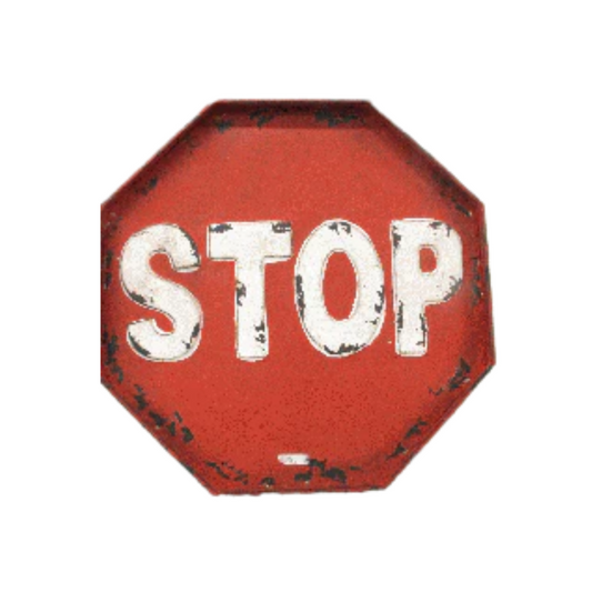 Stop Sign Red Vintage