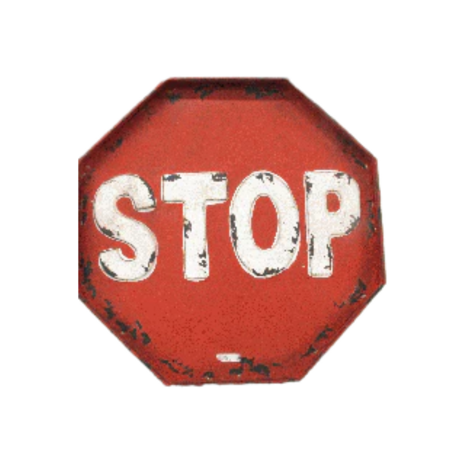 Stop Sign Red Vintage