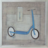 Art - Blue Scooter - Small - NOT CLEARED 24" X 24"