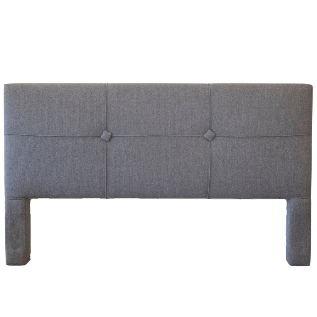 Headboard - King London Pipe Tufted Diamond Grey