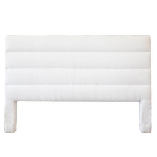 Headboard - King Adelaide Stripe White