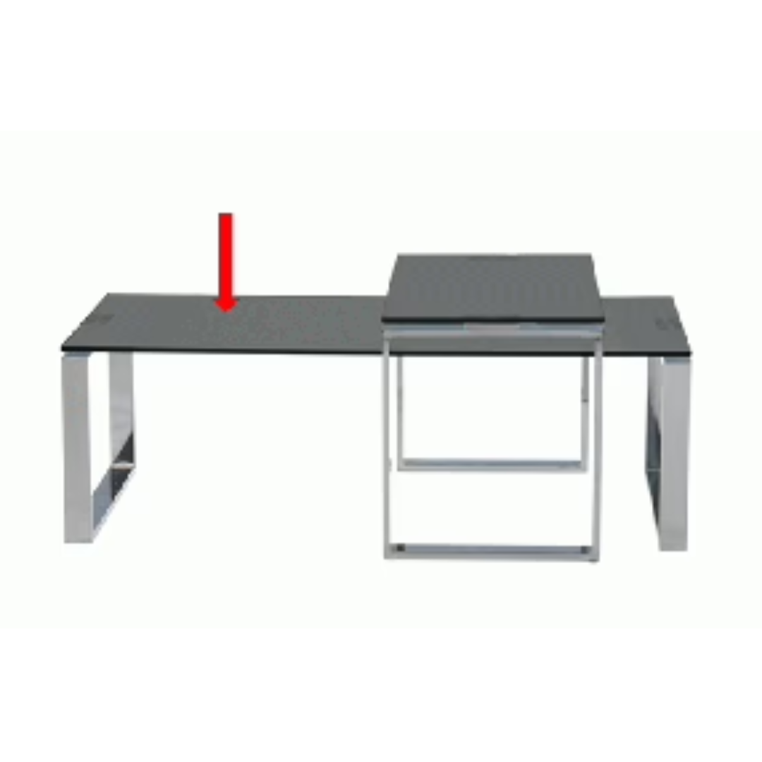 Coffee Table - Black Glass