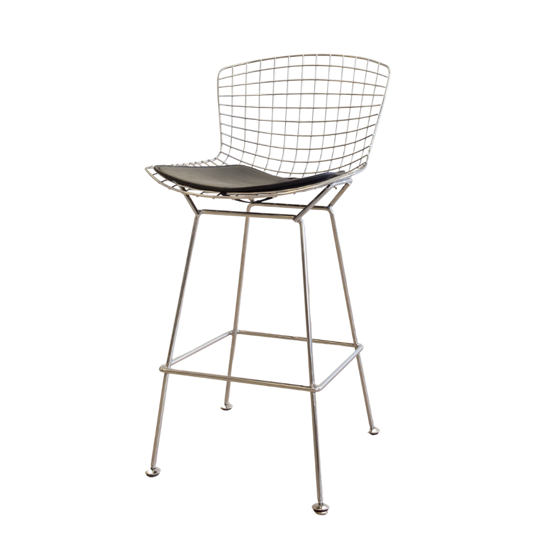 Counter Stool - Bertoia Metal Grid Chrome