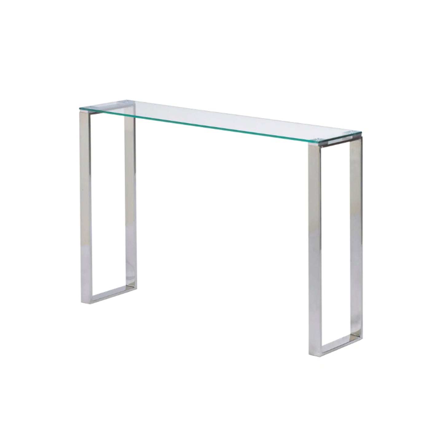 Console - Gem Glass Long Chrome Legs - 55"