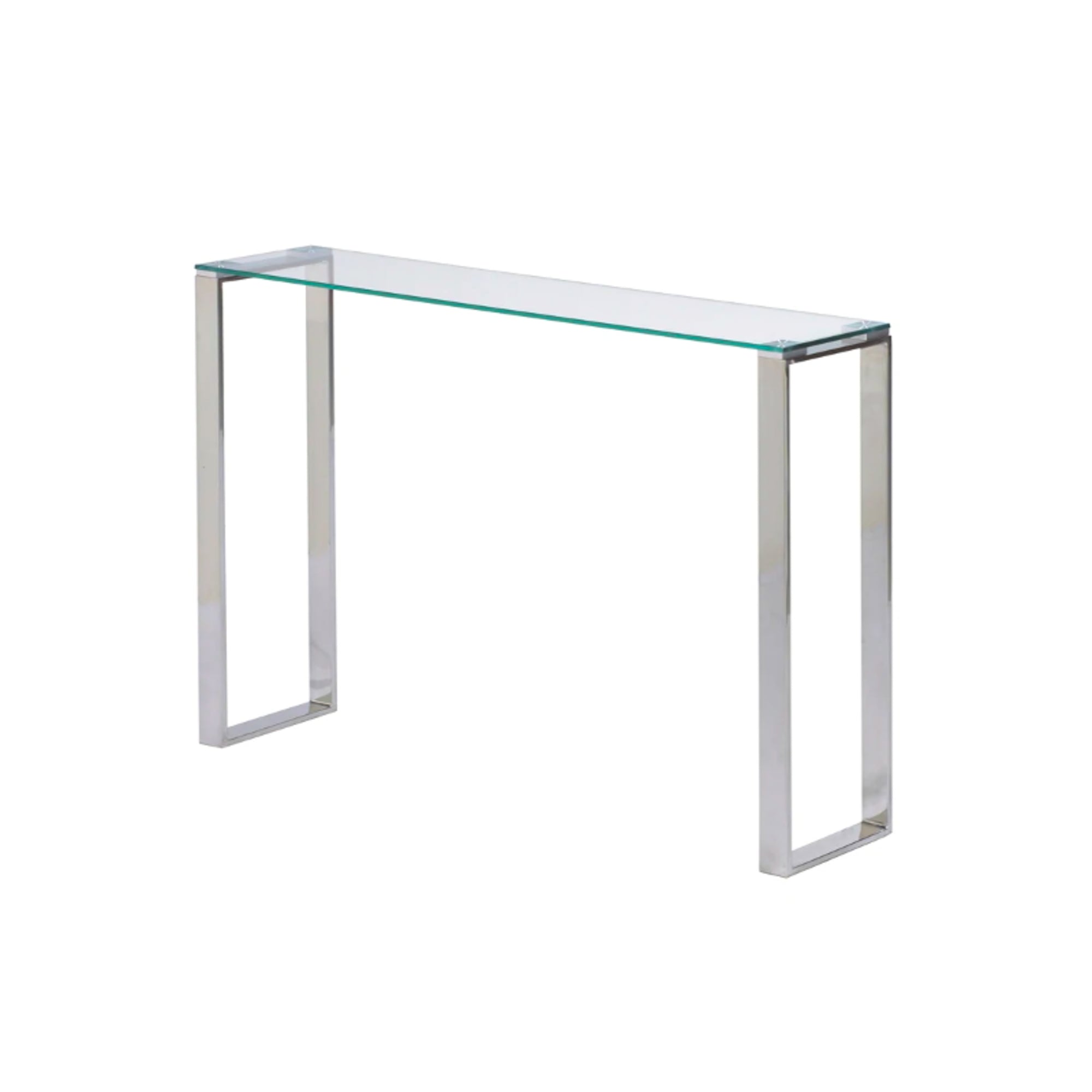 Console - Gem Glass Long Chrome Legs - 55"