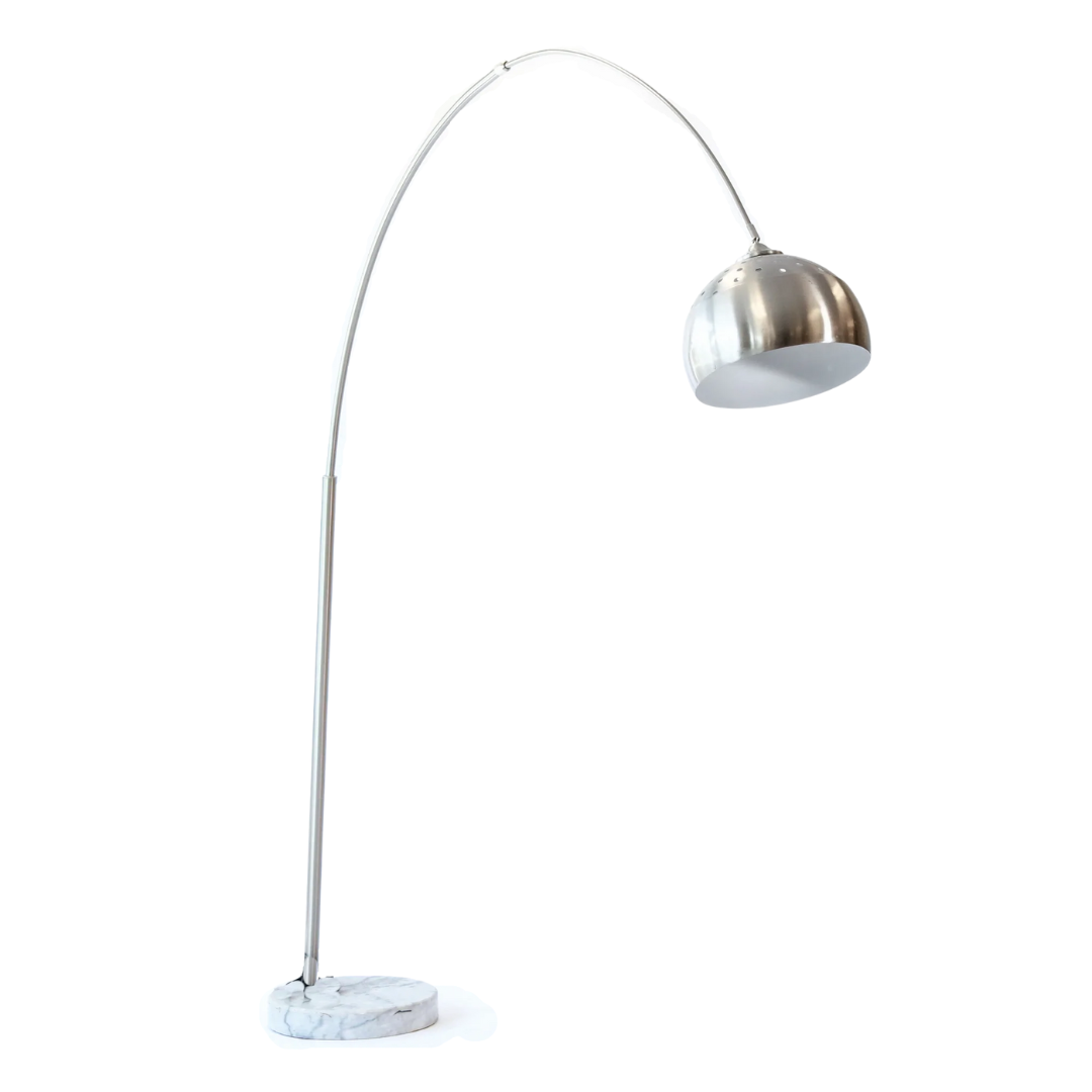 Floor Lamp - Arc Metal Marble Base