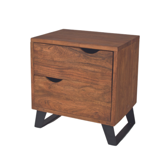 Nightstand -  Safari Walnut 2 Drawer