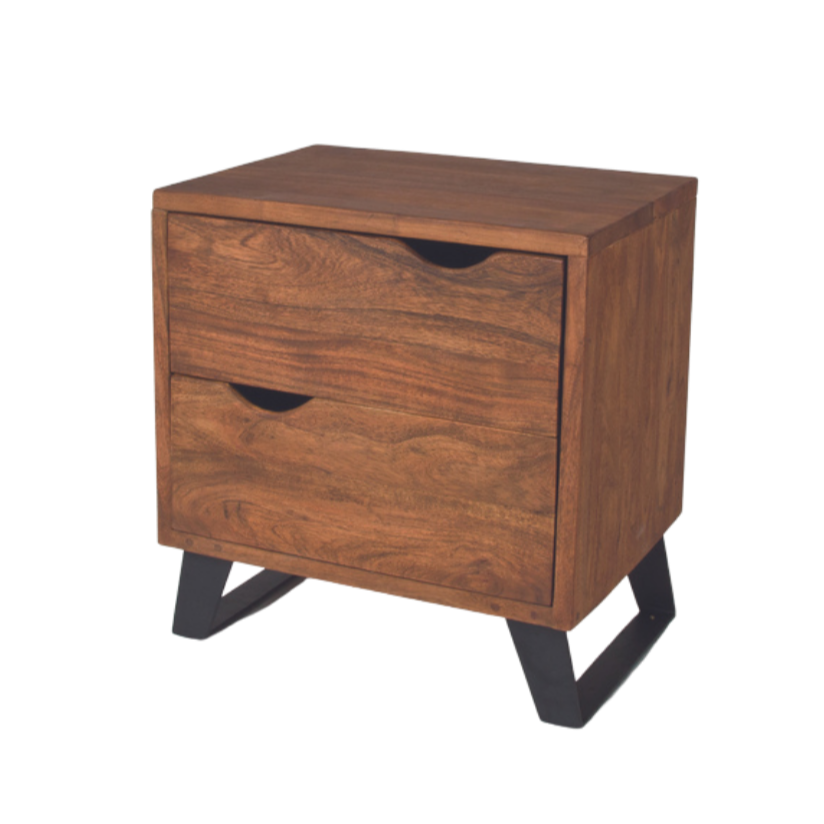 Nightstand -  Safari Walnut 2 Drawer