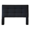 Headboard - Queen Square Tufted Textured Black