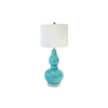 Table Lamp - Bulbous Blue Turquoise