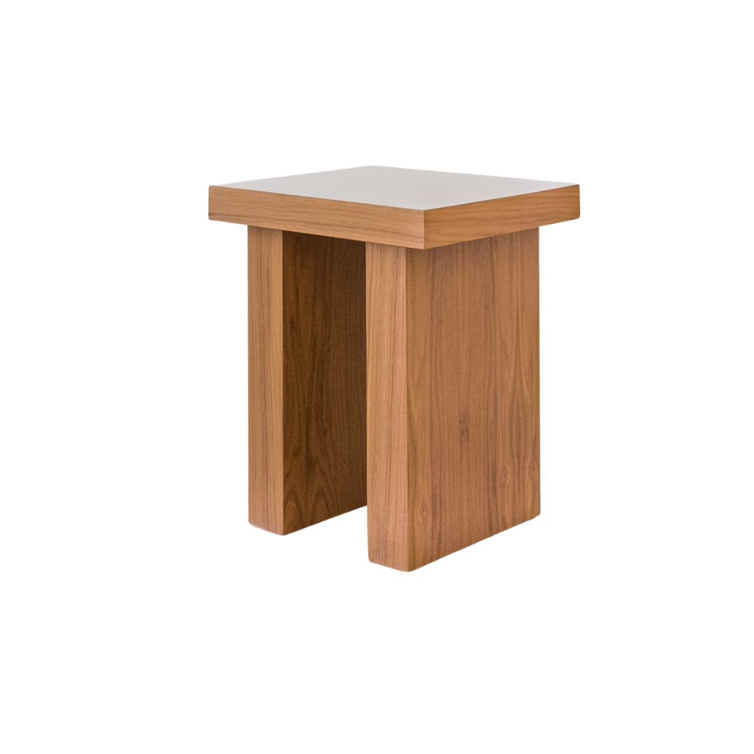 End Table - Aim Walnut White Top