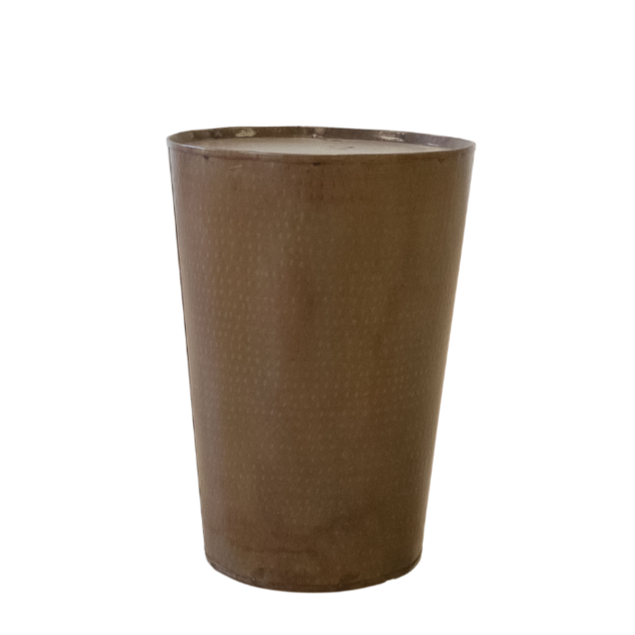 End Table - Copper Round Hammered Rustic