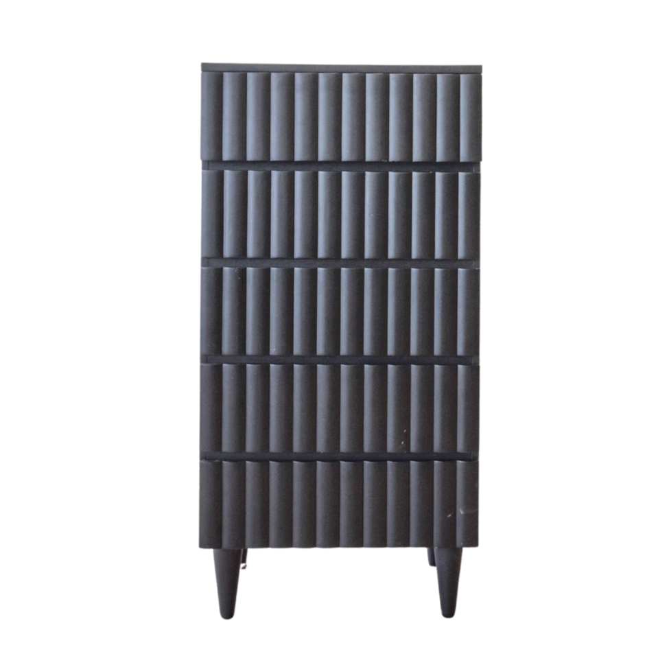 Dresser - Hazel Five Drawer Tall Black