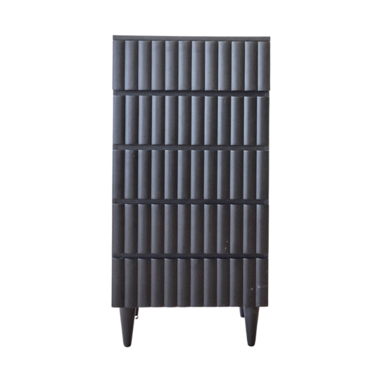 Dresser - Hazel Five Drawer Tall Black