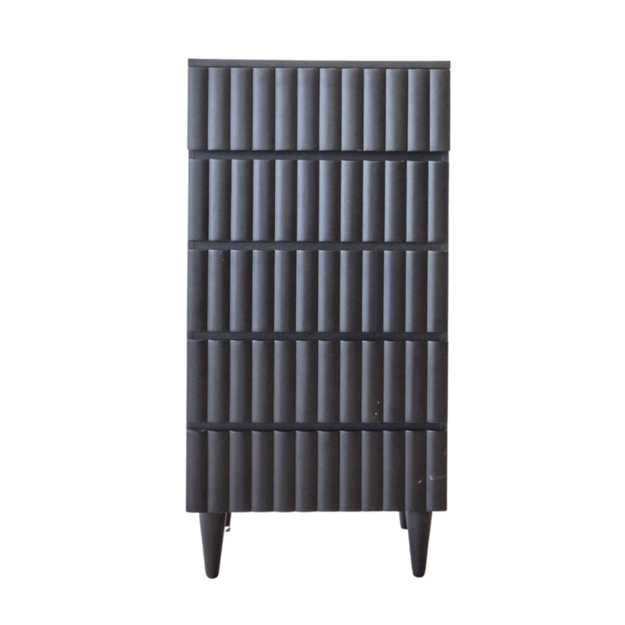 Dresser - Hazel Five Drawer Tall Black