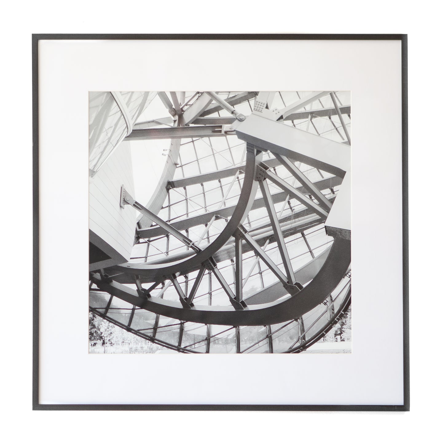 Art - Fluff B&W Steel Architecture Small 20" X 20" CLEARED