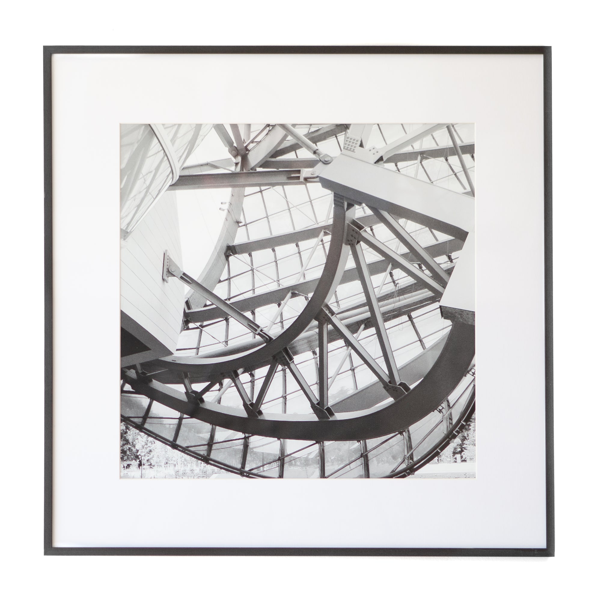 Art - Fluff B&W Steel Architecture Small 20" X 20" CLEARED