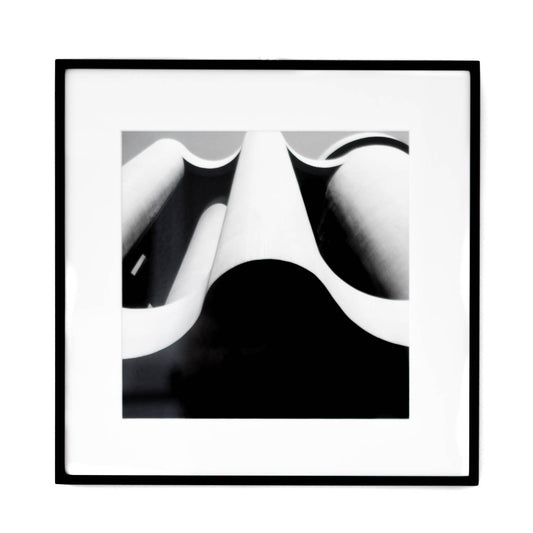 Art - B&W Solid Wave Building - SMALL - CLEARED 20" x 20"