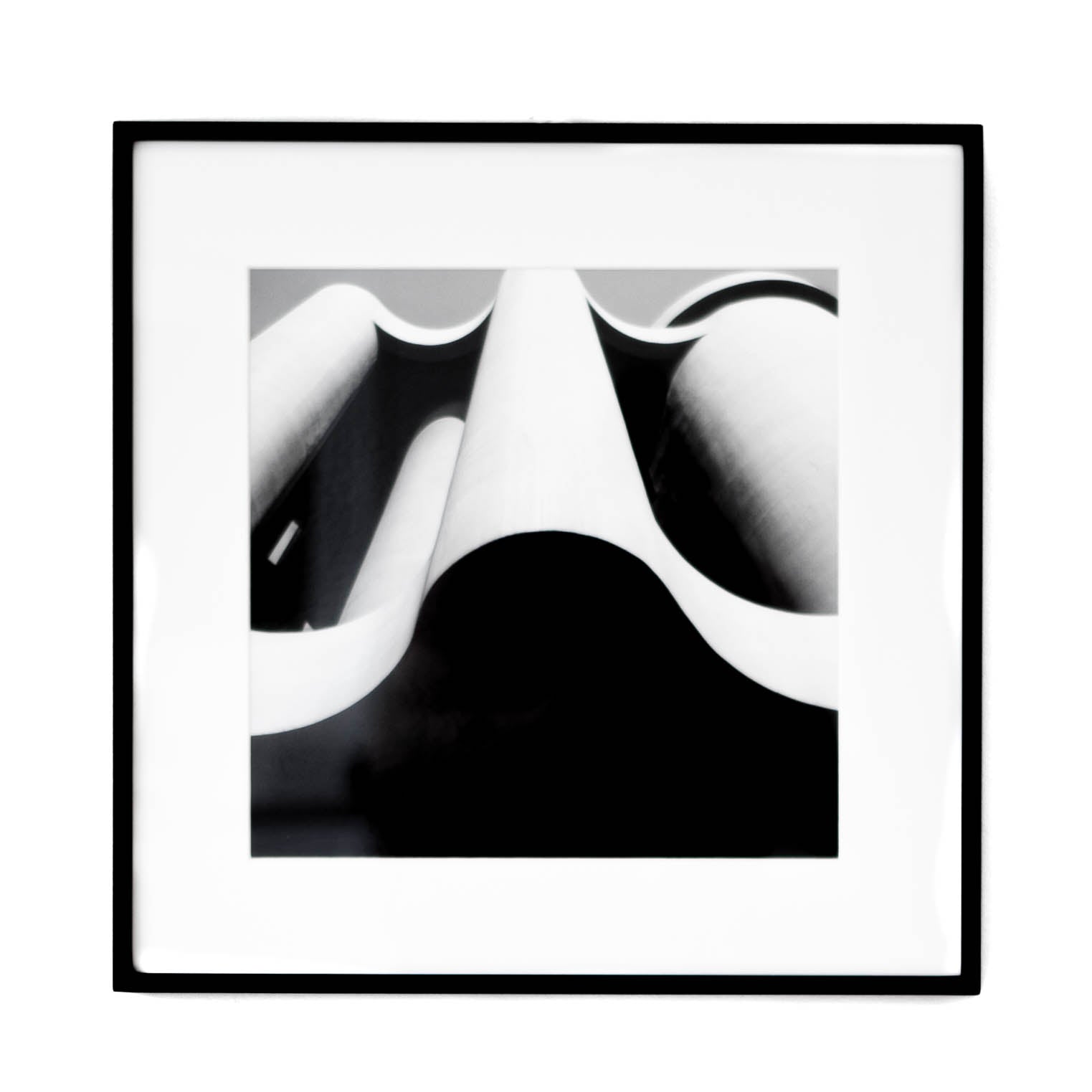 Art - B&W Solid Wave Building - SMALL - CLEARED 20" x 20"