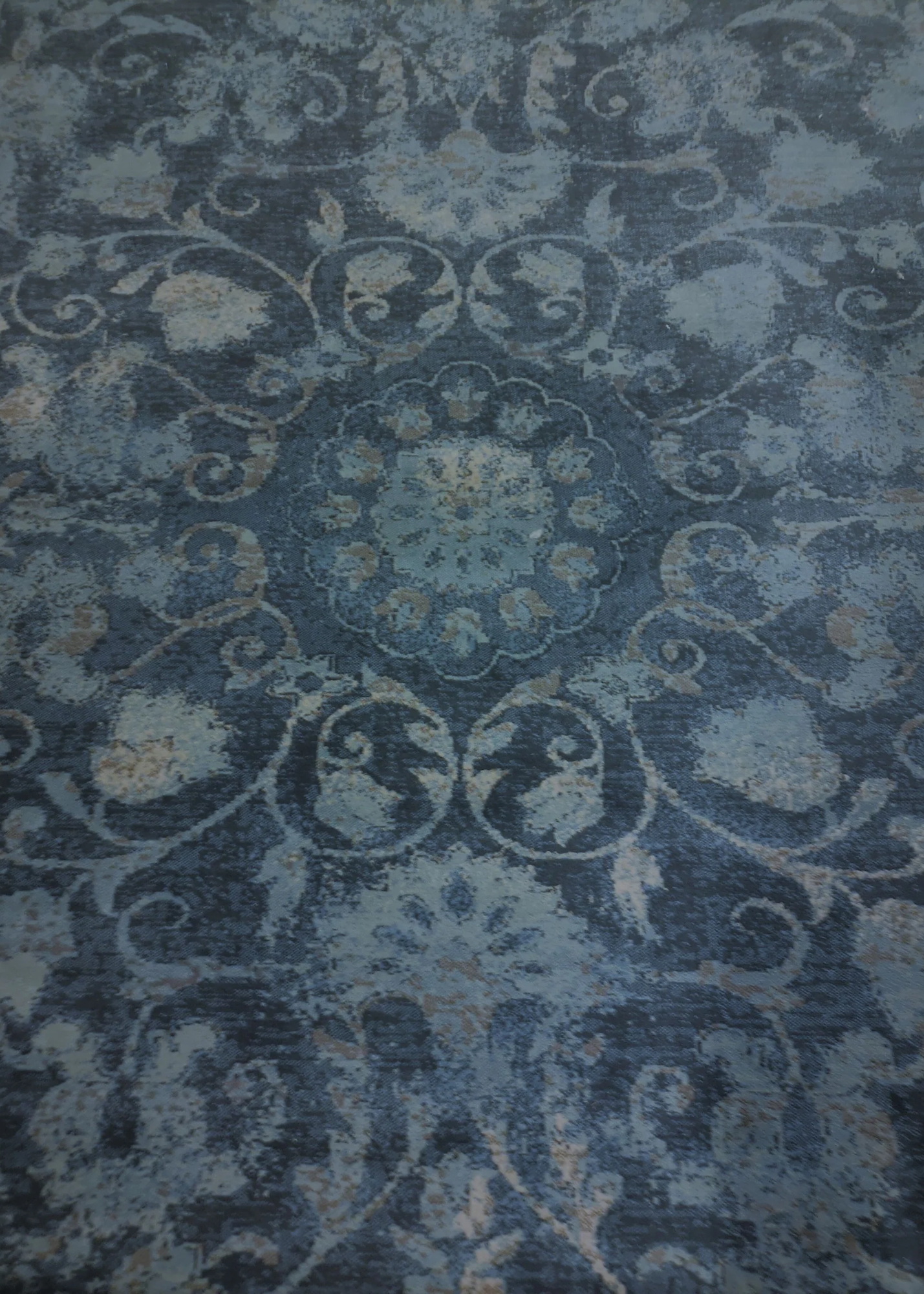 Beckham Blue Persian Rug w/Border