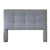 Headboard - Queen Square Tufted - Dark Grey