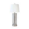 Table Lamp - Cylinder Cut Out Pattern Chrome